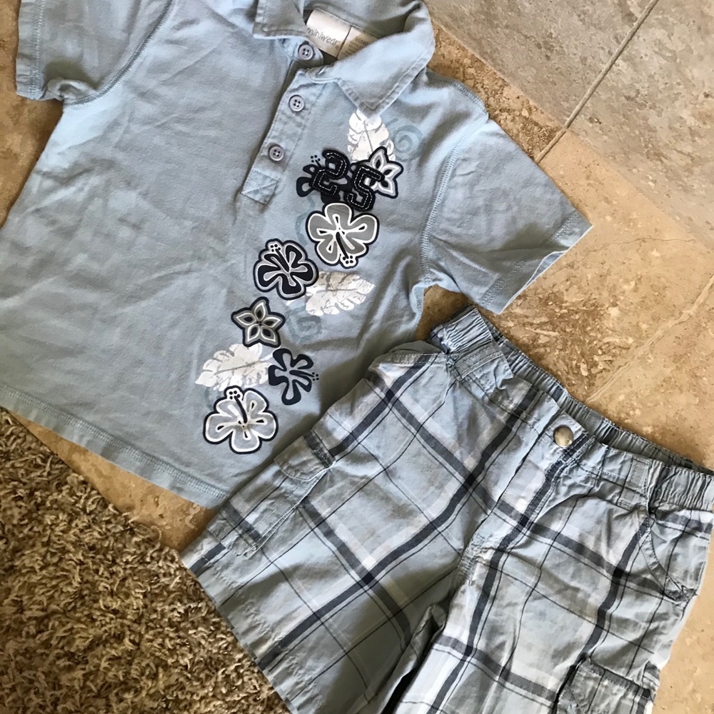 Kids “Hawaiian” Shirt/Short Set Size 36 months